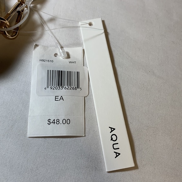 AQUA white croc-embossed small crossbody. Bloomingdale’s Exlusive - Picture 3 of 10